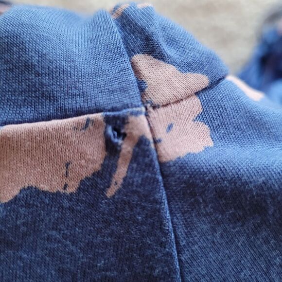 FREE PEOPLE Fiona Wrap Top, Boho, Blue Cobalt, XSmall, Bell Long Sleeves - Picture 16 of 16